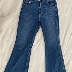Abercrombie & Fitch Blue Flare Wide Leg Jeans